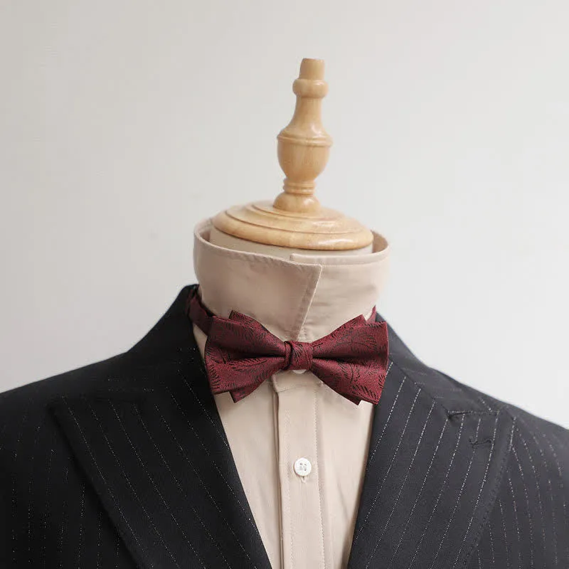 Men's Burgundy Series Gentleman Bow Tie sold by FloralTrip product image thumbnail 3