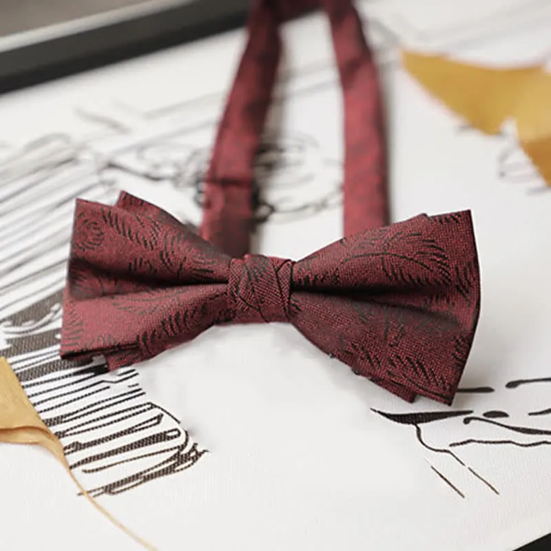 Men's Burgundy Series Gentleman Bow Tie sold by FloralTrip product image thumbnail 4
