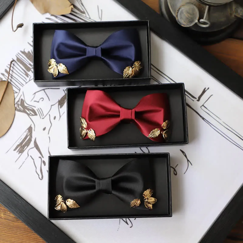Men's Leaves Garden Wedding Bow Tie sold by FloralTrip