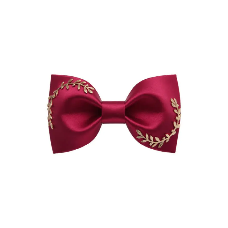 Men's Golden Leaves Wedding Bow Tie sold by FloralTrip