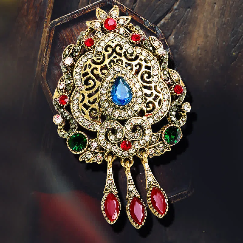 Women's Exotic Bohemian Waterdrop Brooch sold by FloralTrip