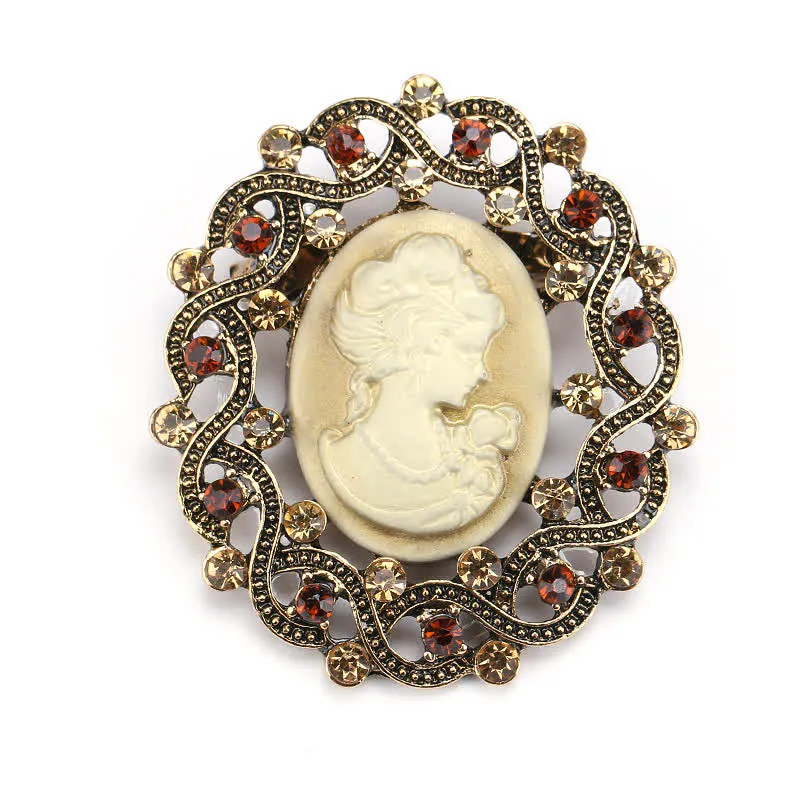 Women's Retro Century Queen's Cameo Brooch sold by FloralTrip