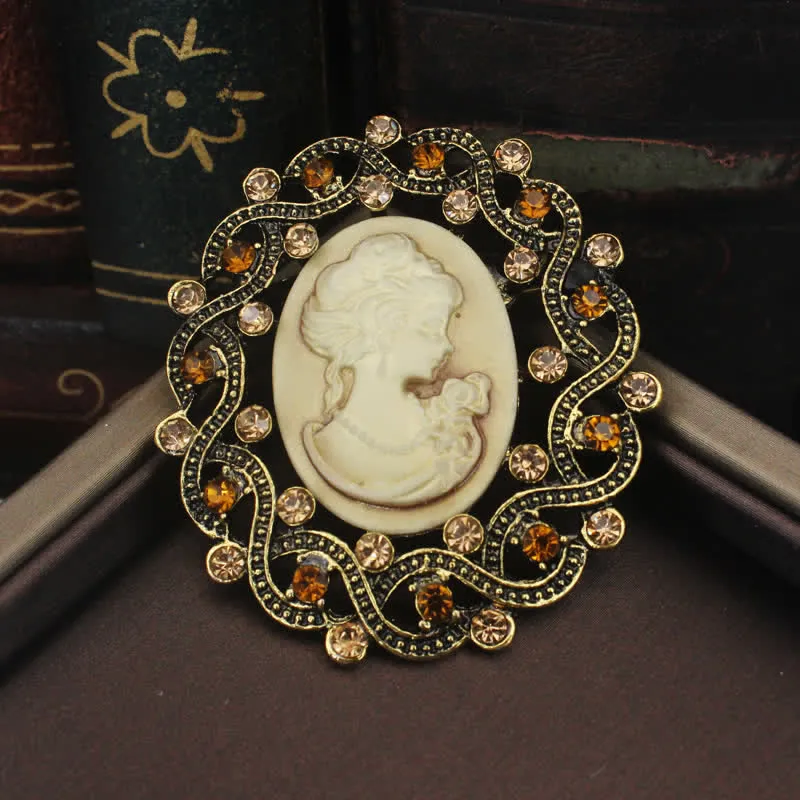 Women's Retro Century Queen's Cameo Brooch sold by FloralTrip product image thumbnail 2