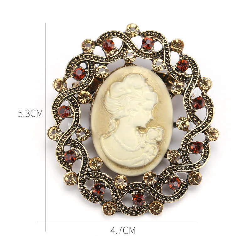 Women's Retro Century Queen's Cameo Brooch sold by FloralTrip product image thumbnail 3