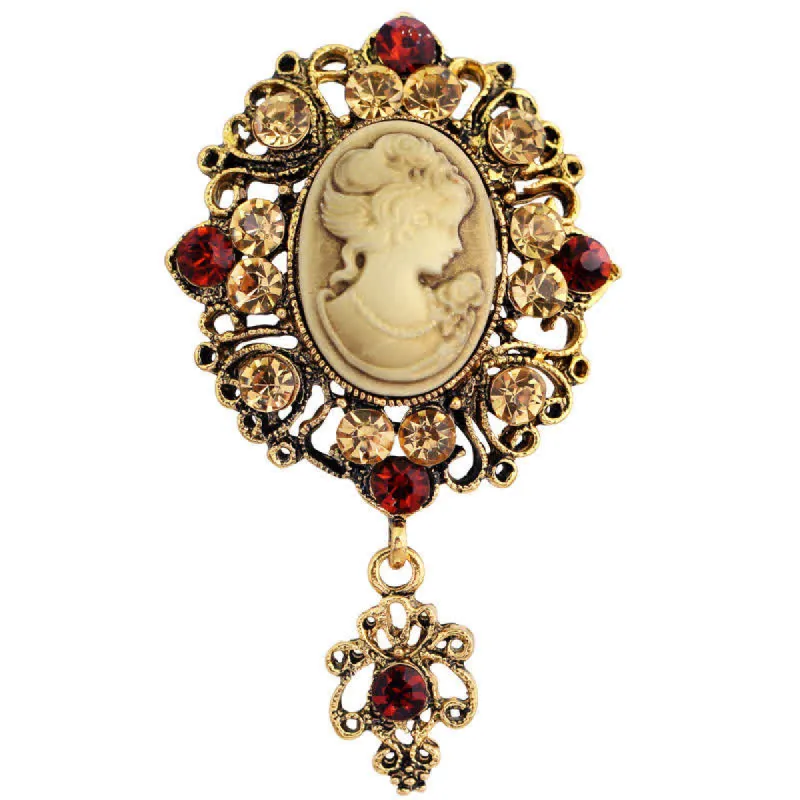 Women's Cameo Lady Victorian Brooch sold by FloralTrip