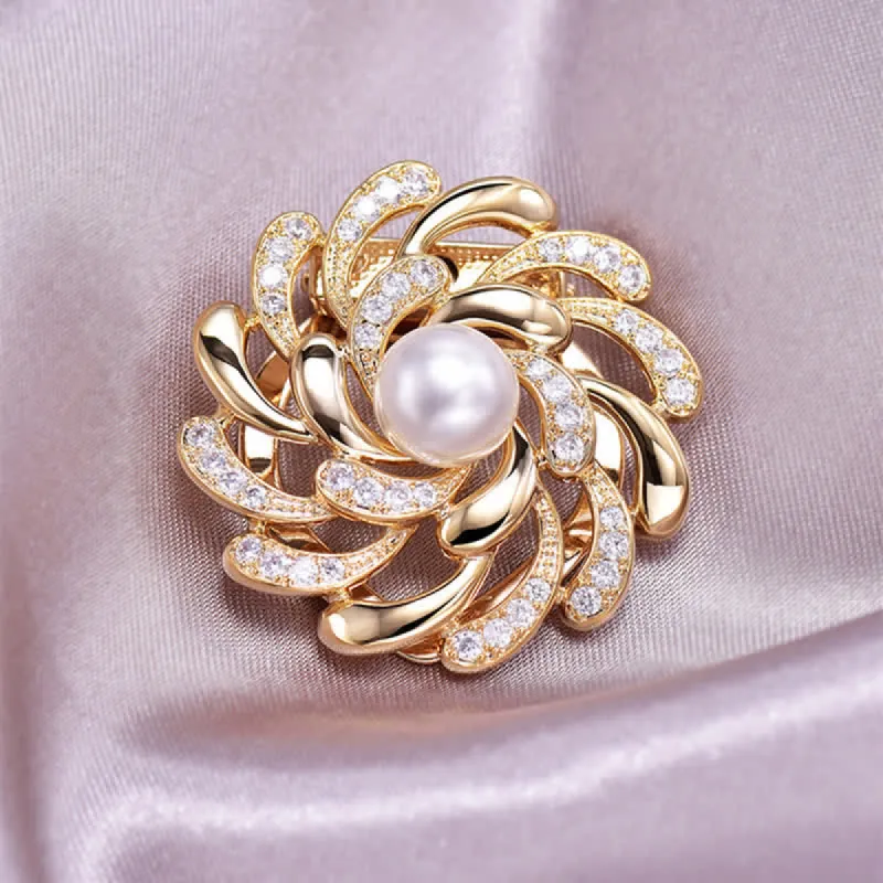 Women's Chrysanthemum Floral Buckle Brooch sold by FloralTrip
