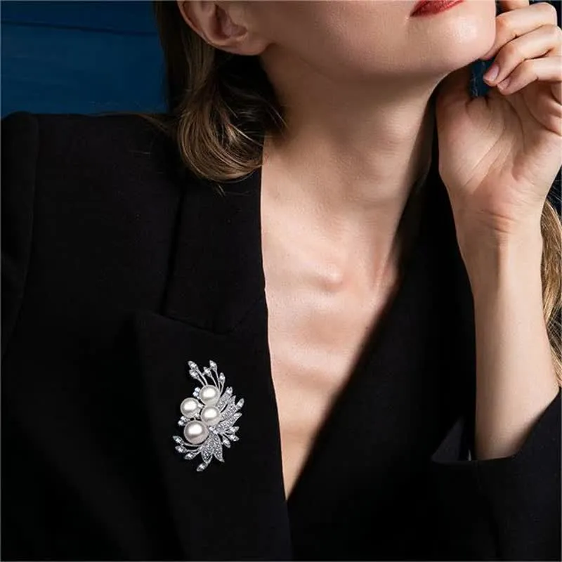Women's Phoenixes Flower Pearl Brooch sold by FloralTrip product image thumbnail 2