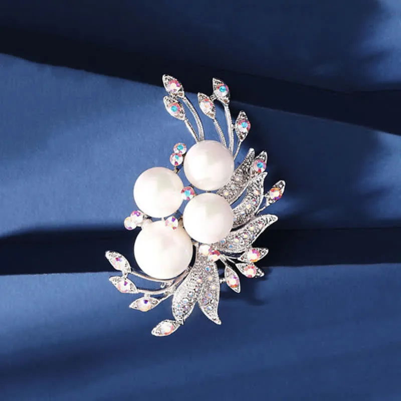 Women's Phoenixes Flower Pearl Brooch sold by FloralTrip