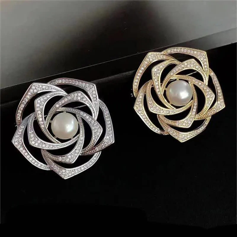 Women's Purity Camellia Pearl Brooch sold by FloralTrip product image thumbnail 2