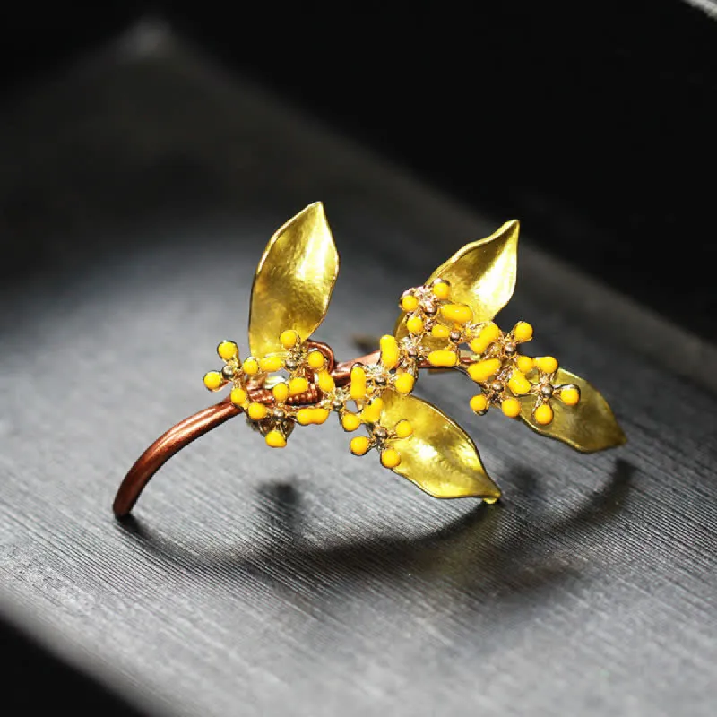 Women's Fragrans Leaves Branch Brooch sold by FloralTrip