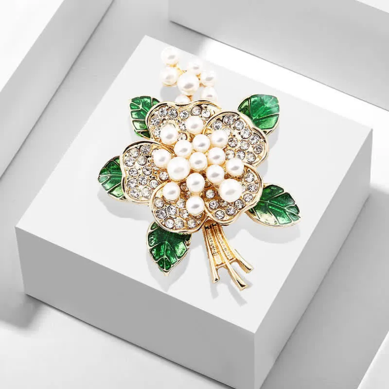 Women's Pearl Stamens Floral Brooch sold by FloralTrip