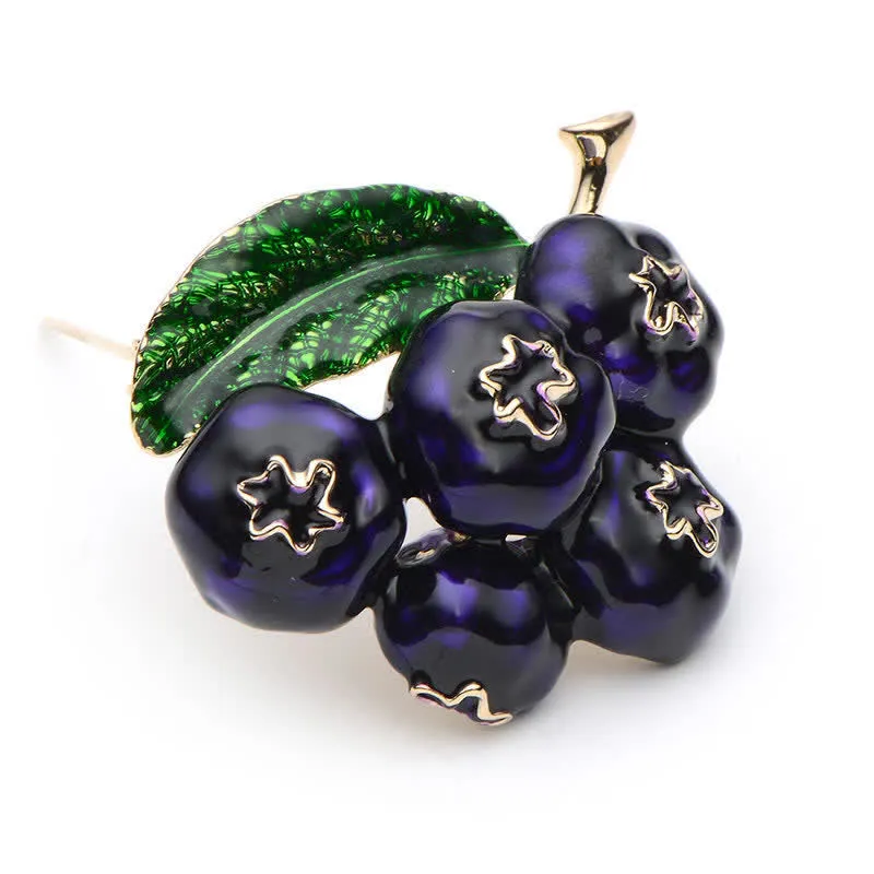 Women's Fruit Of King Blueberry Brooch sold by FloralTrip product image thumbnail 3