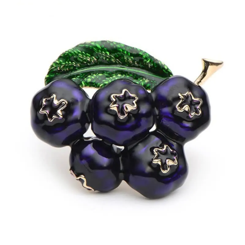 Women's Fruit Of King Blueberry Brooch sold by FloralTrip