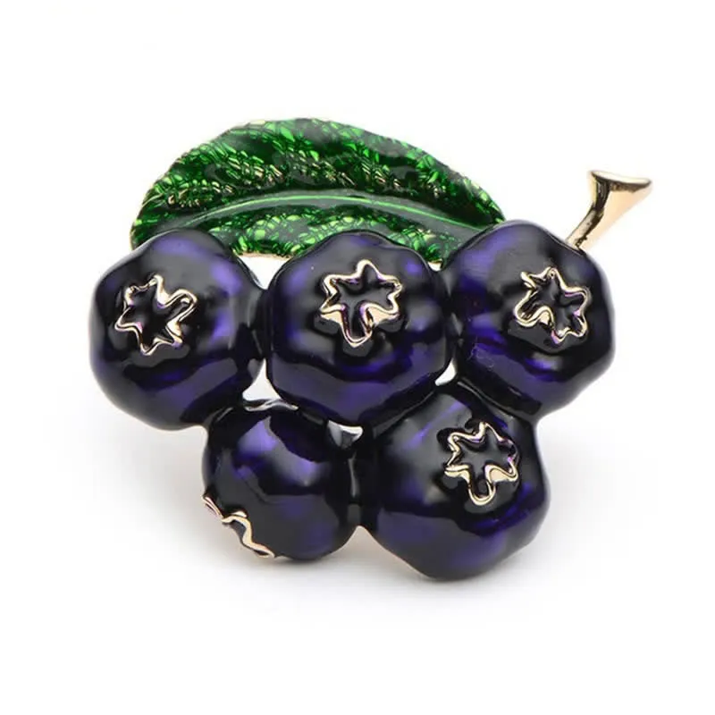 Women's Fruit Of King Blueberry Brooch sold by FloralTrip