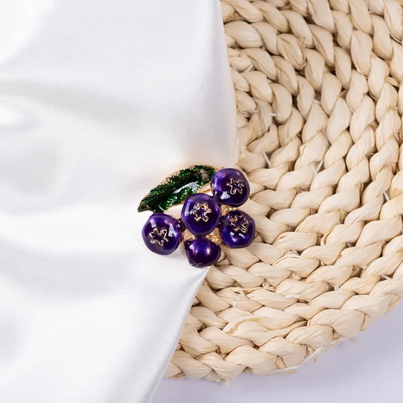 Women's Fruit Of King Blueberry Brooch sold by FloralTrip product image thumbnail 5