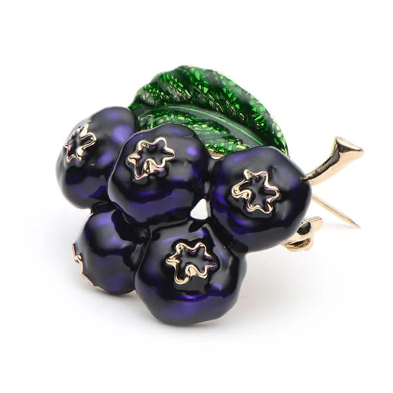 Women's Fruit Of King Blueberry Brooch sold by FloralTrip product image thumbnail 2