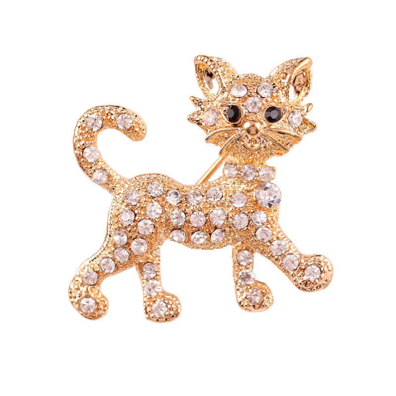 Women's Cute Kitty Cat Brooch sold by FloralTrip