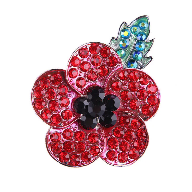 Women's Splendid Red Poppy Brooch sold by FloralTrip