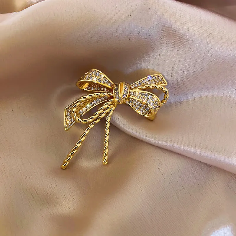 Women's Pretty Bowkont Zircons Brooch sold by FloralTrip