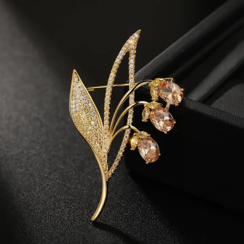 Women's Bellflower Lily Of The Valley Brooch sold by FloralTrip