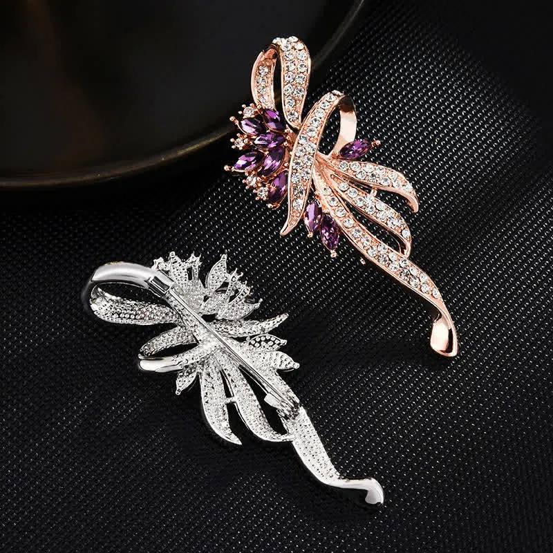 Women's Charming Bauhinia Flower Brooch sold by FloralTrip product image thumbnail 4