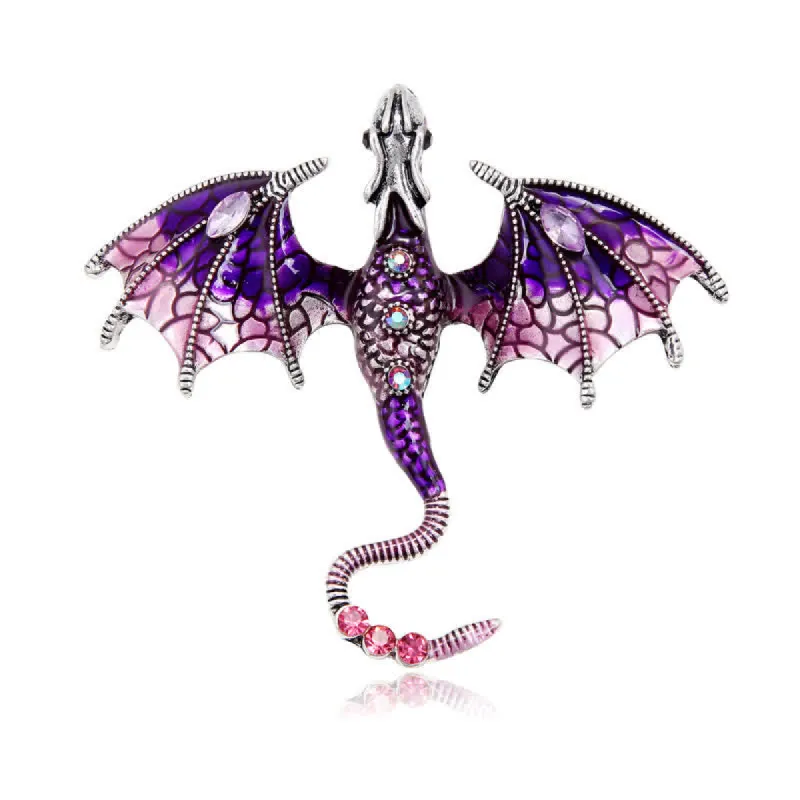 Unisex Legand Flying Dragon Brooch sold by FloralTrip
