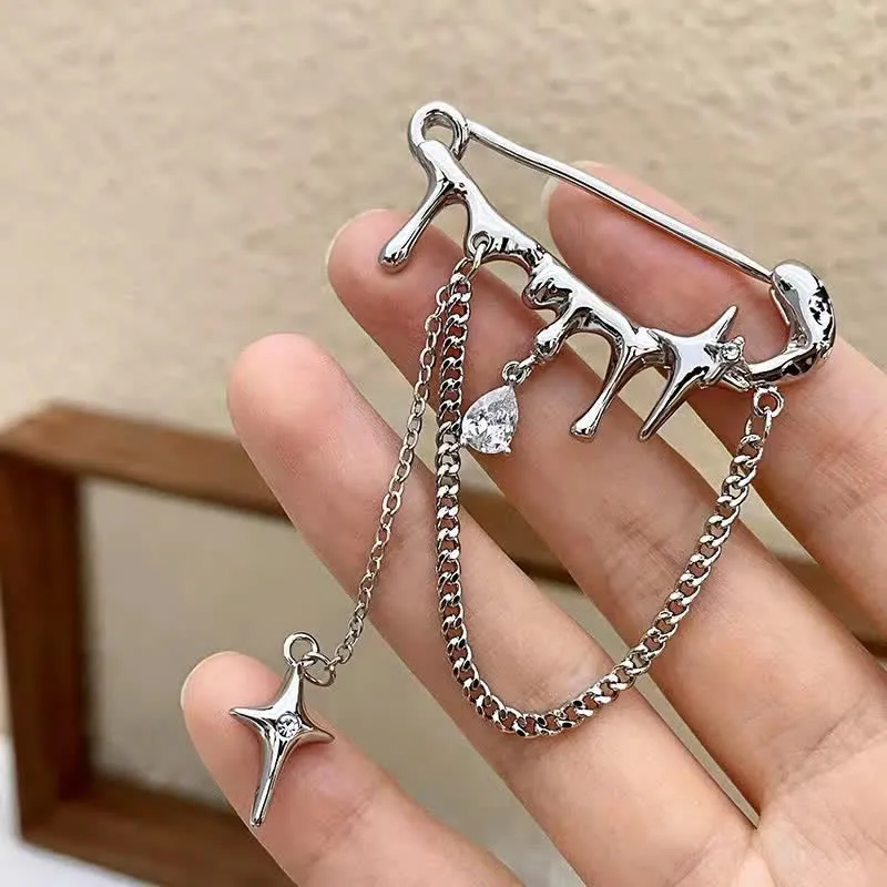 Women's Lava Drip Star Tassel Brooch sold by FloralTrip product image thumbnail 4