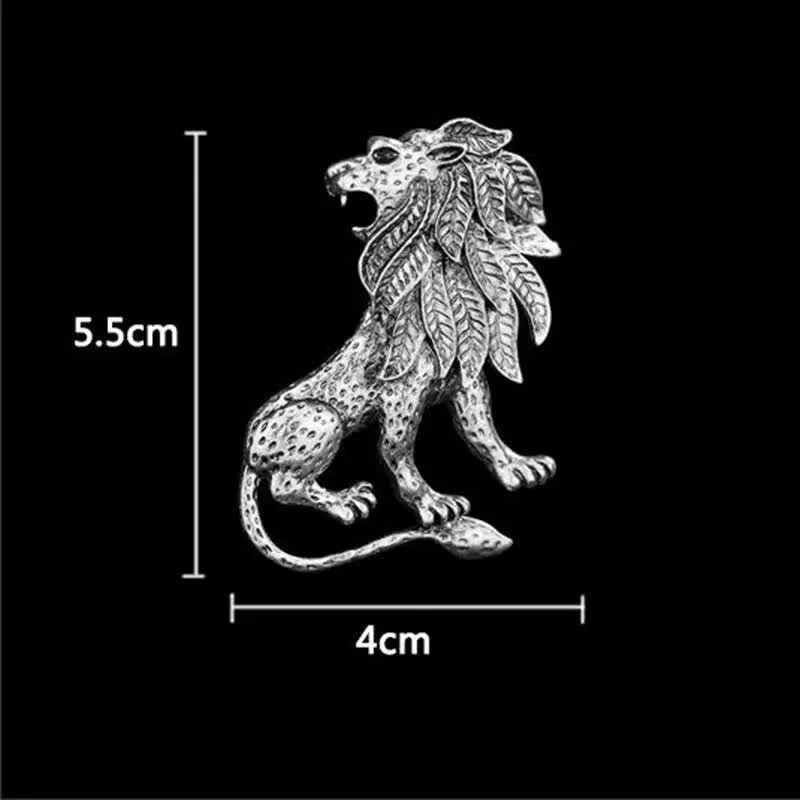 Men's Antique Retro Lion Brooch sold by FloralTrip product image thumbnail 5