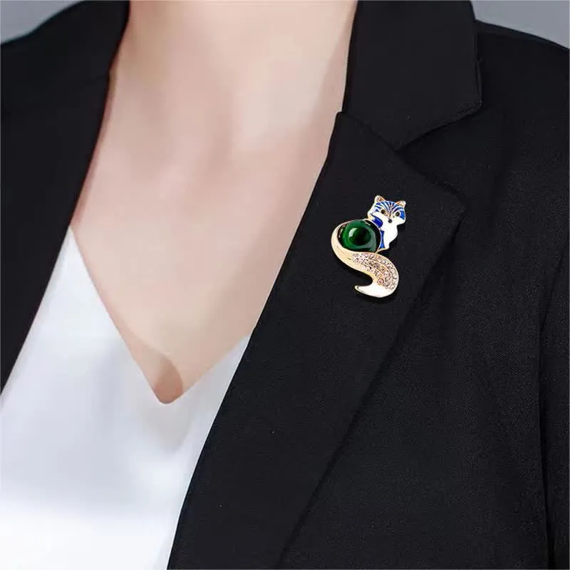 Women's Glaze Enamel Fox Brooch sold by FloralTrip product image thumbnail 5