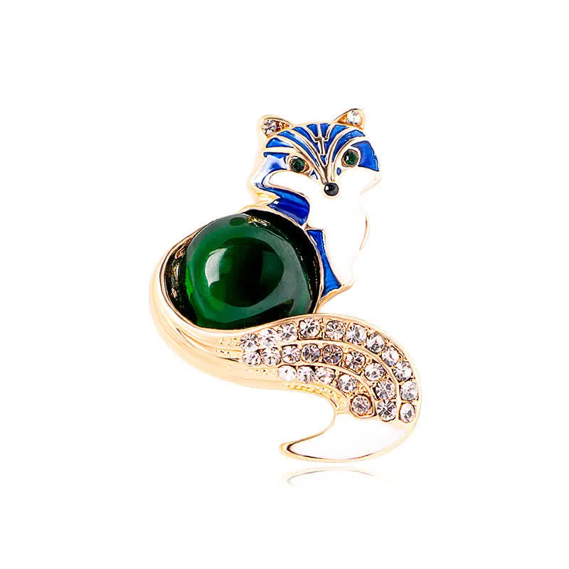 Women's Glaze Enamel Fox Brooch sold by FloralTrip product image thumbnail 4