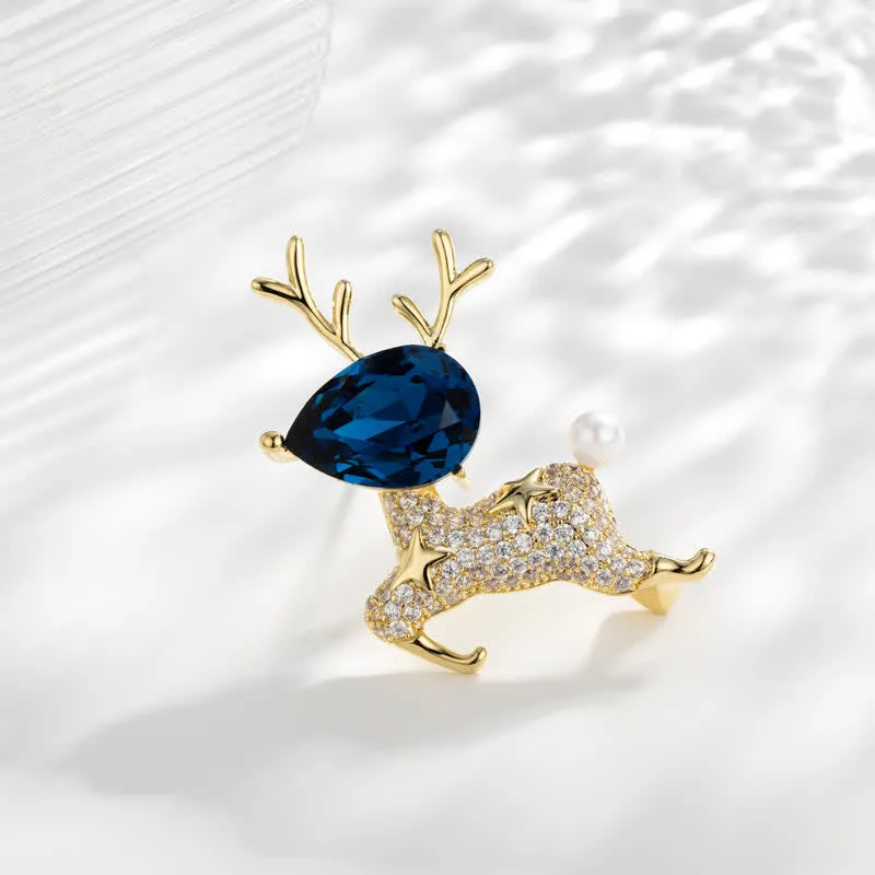 Women's Little Elk Pearl Brooch sold by FloralTrip product image thumbnail 3