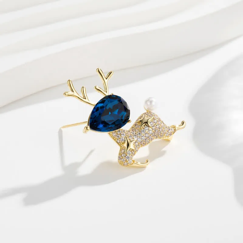 Women's Little Elk Pearl Brooch sold by FloralTrip product image thumbnail 4