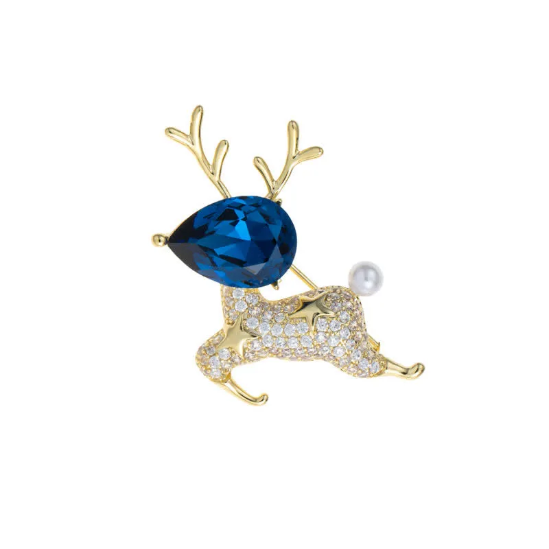 Women's Little Elk Pearl Brooch sold by FloralTrip