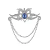 Men's Vintage Dragon Crystal Tassel Brooch sold by FloralTrip