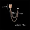 Men's King Of Forest Wolf Chain Brooch sold by FloralTrip
