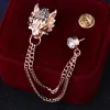 Men's King Of Forest Wolf Chain Brooch sold by FloralTrip