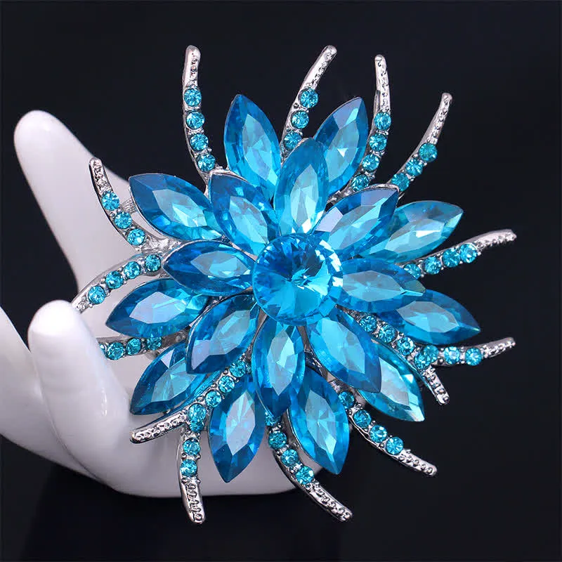 Women's Classic Flower Crystal Brooch sold by FloralTrip