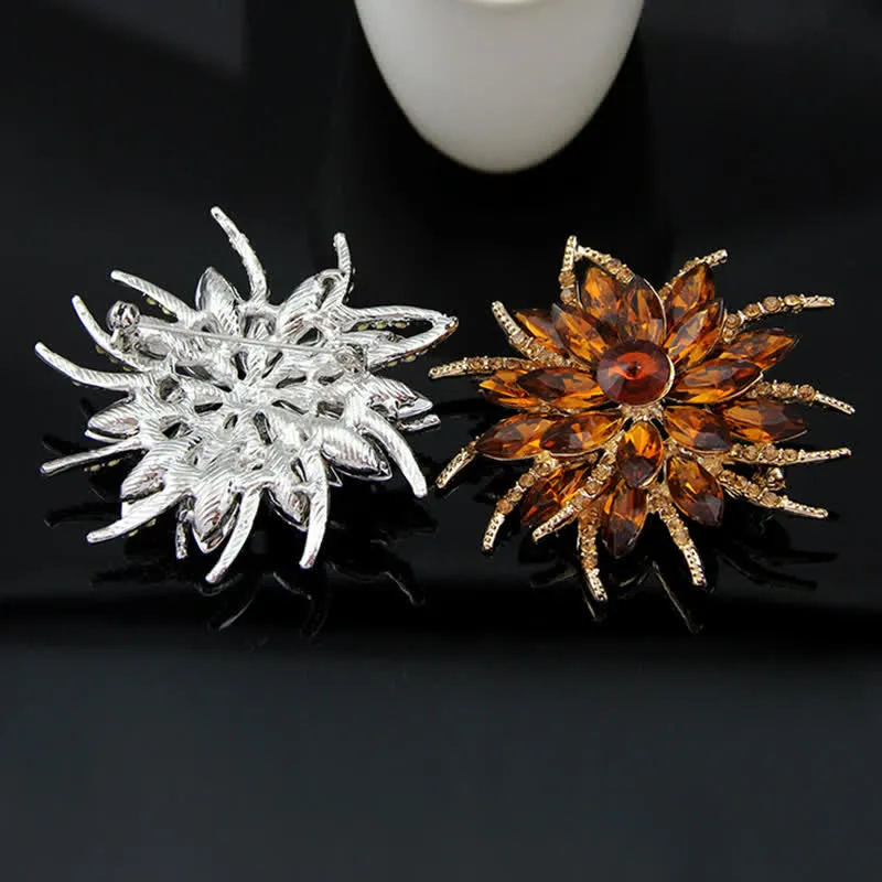 Women's Classic Flower Crystal Brooch sold by FloralTrip product image thumbnail 2