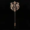 Men's Hollow Double Lion Brooch Pin sold by FloralTrip