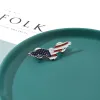 Men's Enamel American Flag Vulture Brooch sold by FloralTrip