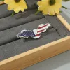 Men's Enamel American Flag Vulture Brooch sold by FloralTrip