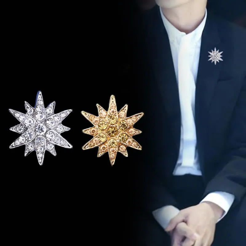 Men's Stunning Hexagram Star Brooch sold by FloralTrip