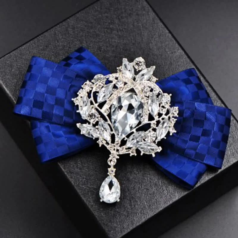 3Pcs Checker Rhinestone Brooch Bow Tie Set sold by FloralTrip product image thumbnail 3
