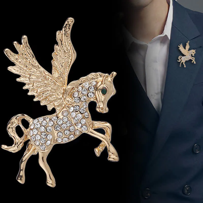 Men's Vintage Pegasus Wings Brooch sold by FloralTrip