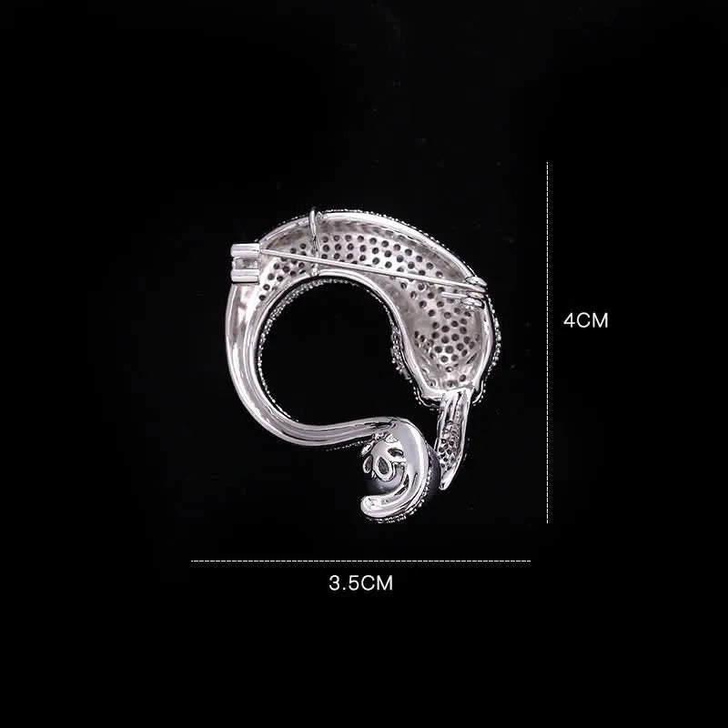 Men's Emerald Eyes Panther Brooch sold by FloralTrip product image thumbnail 4