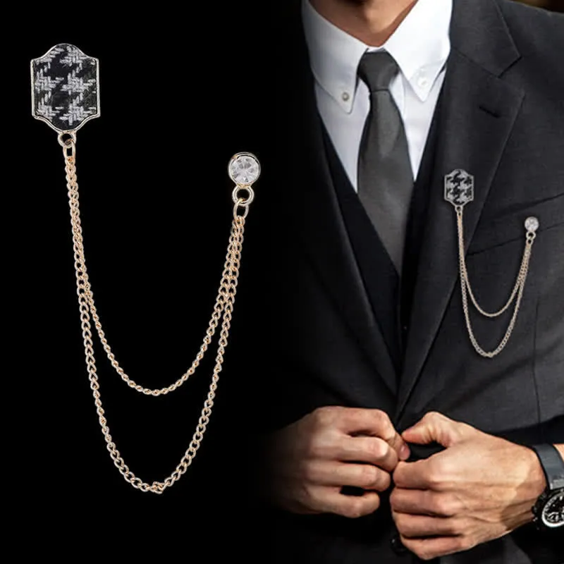 Men's British Cloth Personality Brooch sold by FloralTrip