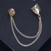 Men's Mysterious Mask Tassel Brooch sold by FloralTrip