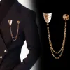 Men's Mysterious Mask Tassel Brooch sold by FloralTrip