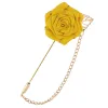 Men's Floral Camellia Chain Brooch sold by FloralTrip