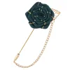 Men's Floral Camellia Chain Brooch sold by FloralTrip